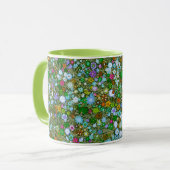 Wilde groene veld bloeit mok (Voorkant links)