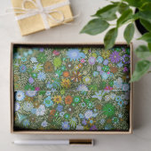 Wilde groene veld bloeit tissuepapier (Geschenk)