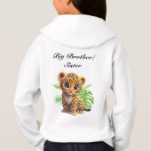 Wilde grote broer zus luipaard sweatshirt (Achterkant)