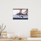 Wilde haaienPoster Poster (Keuken)