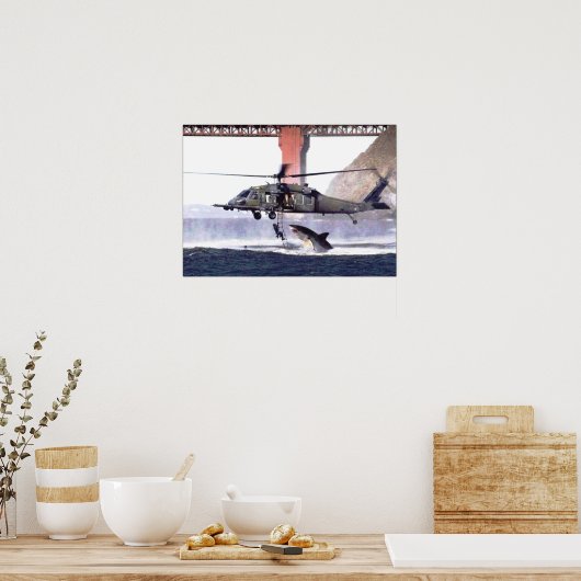 Wilde haaienPoster Poster (Keuken)