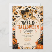 Wilde Halloween-feest Kaart (Voorkant)