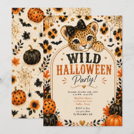 Wilde Halloween-feest Kaart