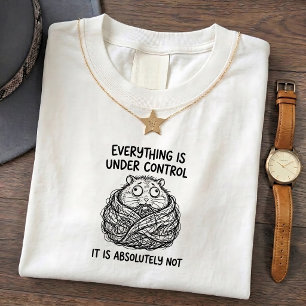 Wilde Hamster Grappige Controle Humor Quote T-shir T-shirt
