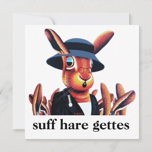 Wilde hare leidt de beweging suff hare gette (Voorkant)