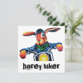 Wilde haring, een motorfiets in leder (Staand voorkant)