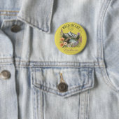 Wilde Hart Wijd Open Plekken Beer Berg Wilde Bloem Ronde Button 5,7 Cm (In situ)