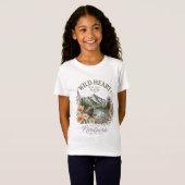 Wilde Hart Wijd Open Plekken Beer Berg Wilde Bloem T-shirt (Voorkant volledig)