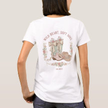 Wilde Hart Zachte Ziel Cowgirl Laarzen Roze Bloeme
