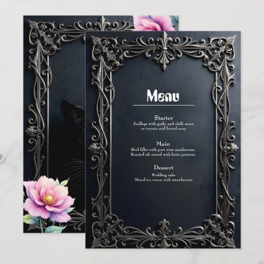 Wilde harten, eeuwige geloften. menu (Voorkant / Achterkant)