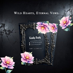Wilde harten, eeuwige geloften. RSVP kaartje