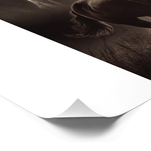 Wilde harten kunnen niet getemd worden - Cowgirlco Perfect Poster (Hoek)