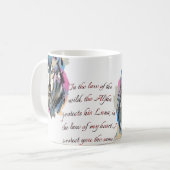 Wilde harten | Ontwerp van Alpha en Luna Wolf Koffiemok (Voorkant links)