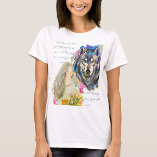 Wilde harten | Ontwerp van Alpha en Luna Wolf T-shirt