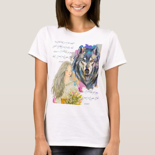 Wilde harten | Ontwerp van Alpha en Luna Wolf T-shirt (Voorkant)