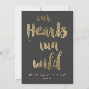 Wilde harten Valentijnsdag Briefkaart