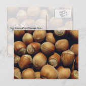 Wilde hazelnoot briefkaart (Voorkant / Achterkant)