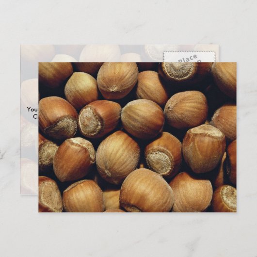 Wilde hazelnoot briefkaart (Voorkant / Achterkant)