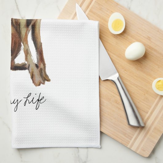 Wilde hazen theedoeken (Quarter Fold)