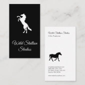 Wilde hengst 2 visitekaartje (Voorkant / Achterkant)