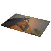 Wilde hengst, Gouden Licht en Regenboog Snijplank (Hoek)