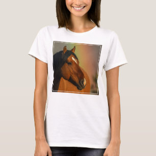 Wilde hengst, Gouden Licht en Regenboog T-shirt