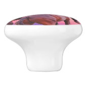 Wilde hengsten kweken keramische knop (Zijkant)