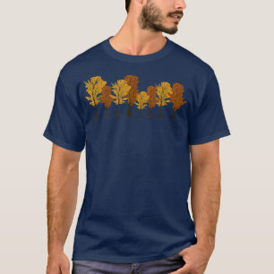 Wilde Herfsten in de openlucht Bosbomen Najaar Nat T-shirt