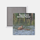 Wilde Herten Fawn Wilderness Gift Magnets Magneet (Voorkant / Achterkant)