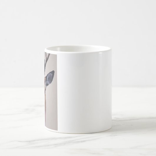 Wilde Hertenportret Waterverf Schilderij, Herten Koffiemok (Center)