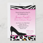 Wilde Hielenuitnodiging (Bachelorette of Birthday) Kaart (Achterkant)