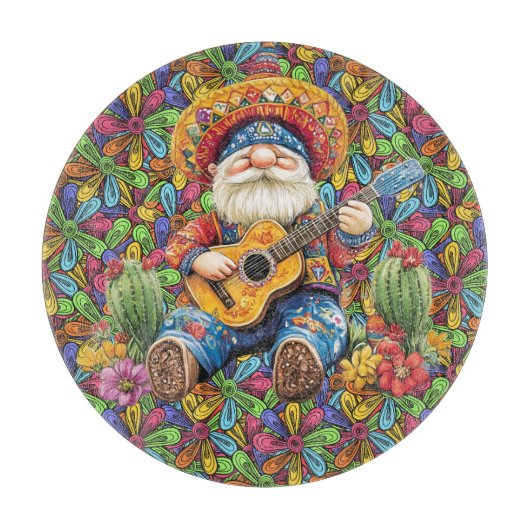 Wilde hippie  snijplank (Voorkant)