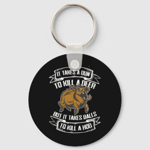 Wilde Hog Hunting Boar Hunting Sleutelhanger
