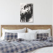 Wilde Hond Canvas Afdruk (Insitu (Slaapkamer))