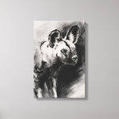 Wilde Hond Canvas Afdruk (Voorkant)