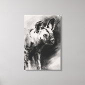 Wilde Hond Canvas Afdruk (Voorkant)