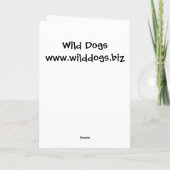 Wilde Hond Schnauzer Kaart (Achterkant)