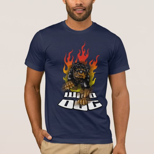 Wilde hond t-shirt (Voorkant)