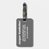 Wilde honden redden ons leven bagagelabel (Achterkant verticaal)