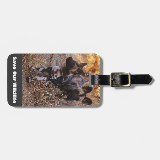 Wilde honden redden ons leven bagagelabel (Voorkant horizontaal)