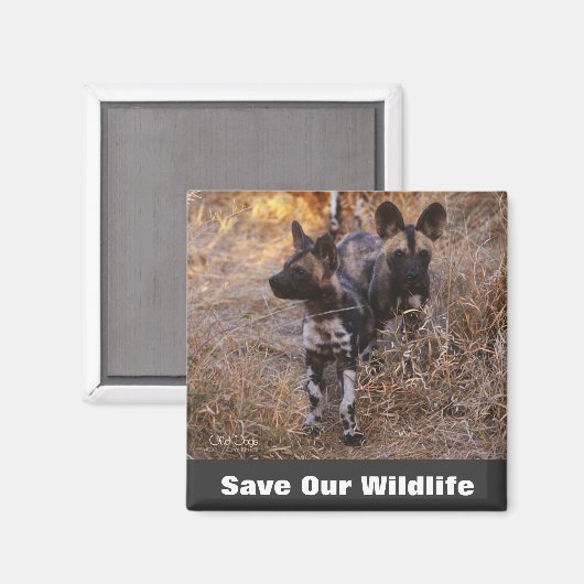Wilde honden redden ons leven magneet (Voorkant / Achterkant)