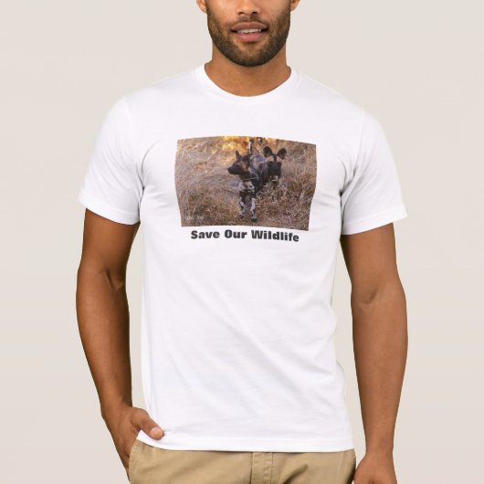 Wilde honden redden ons leven t-shirt (Voorkant)