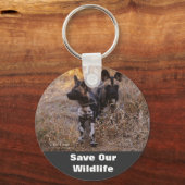 Wilde honden redden ons Sleutelhanger in het wild (Voorkant)