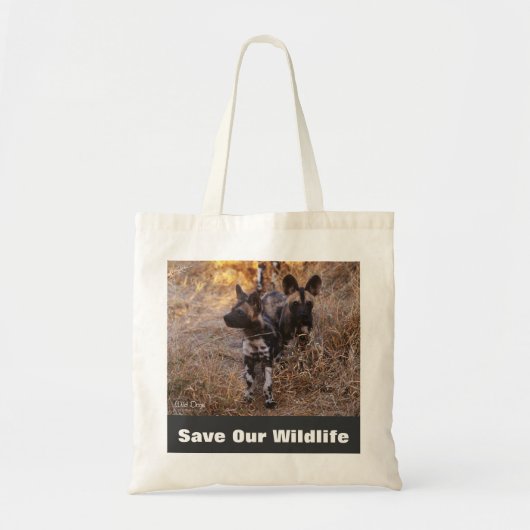 Wilde honden redden onze Canvas tas in het wild (Voorkant)