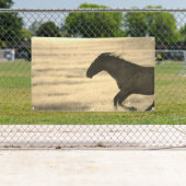 WILDE HOREN VAN DE UTAH BANNER MET GROMMET (Insitu)