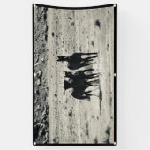 WILDE HOREN VAN DE UTAH BANNER MET GROMMETS (Verticaal)