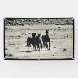 WILDE HOREN VAN DE UTAH BANNER MET GROMMETS