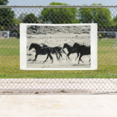WILDE HOREN VAN DE UTAH BANNER MET GROMMETS (Insitu)