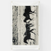 WILDE HOREN VAN DE UTAH BANNER MET GROMMETS (Verticaal)