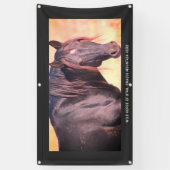 WILDE HOREN VAN UTAH Banner MET GROMMETS (Verticaal)